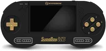 動作OK スパボーイ　ブラックゴールド　SFC互換機　supaboy 本体一式 大人気！HYPERKIN製 SupaBoy ブラックゴールドエディション